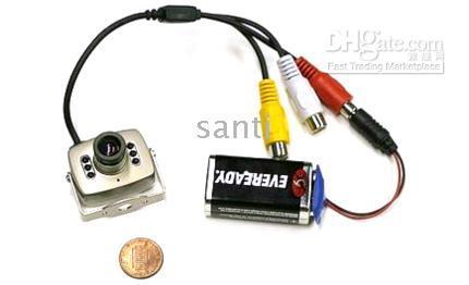 Mini-CMOS-Kamera IR-CCTV-Farbvideo-Audio mit 6 Leds mic-Sicherheitsüberwachungs 1pc, 5pcs, 10pcs, 20pc