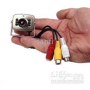 Mini-CMOS-Kamera IR-CCTV-Farbvideo-Audio mit 6 Leds mic-Sicherheitsüberwachungs 1pc, 5pcs, 10pcs, 20pc