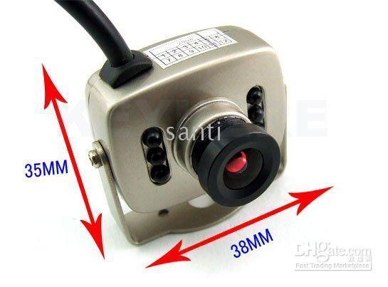 Mini-CMOS-Kamera IR-CCTV-Farbvideo-Audio mit 6 Leds mic-Sicherheitsüberwachungs 1pc, 5pcs, 10pcs, 20pc
