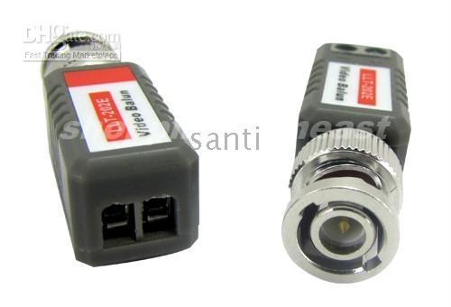 Video Balun Video transmission over CAT5 CCTV Passive /1 channe Transeceiver blister packing
