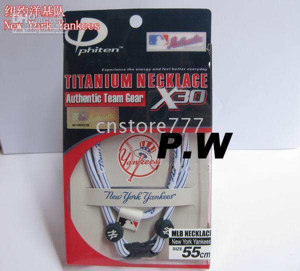 US Phiten Titanium MLB Philadelphia Phillies Necklace X30 55CM Tampa Bay Rays From Cnstore777