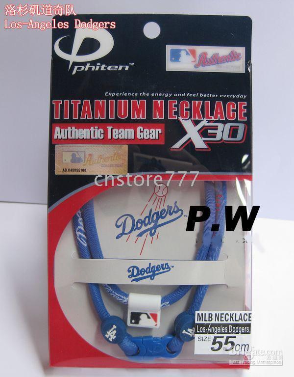 US Phiten Titanium MLB Philadelphia Phillies Necklace X30 55CM Tampa Bay Rays From Cnstore777