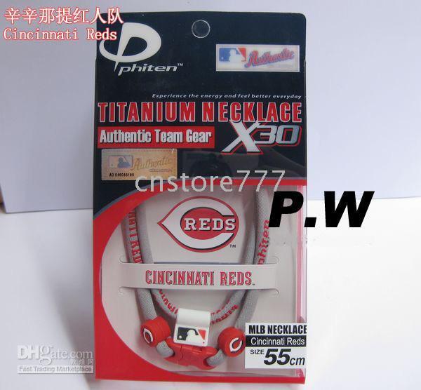 US Phiten Titanium MLB Philadelphia Phillies Necklace X30 55CM Tampa Bay Rays From Cnstore777