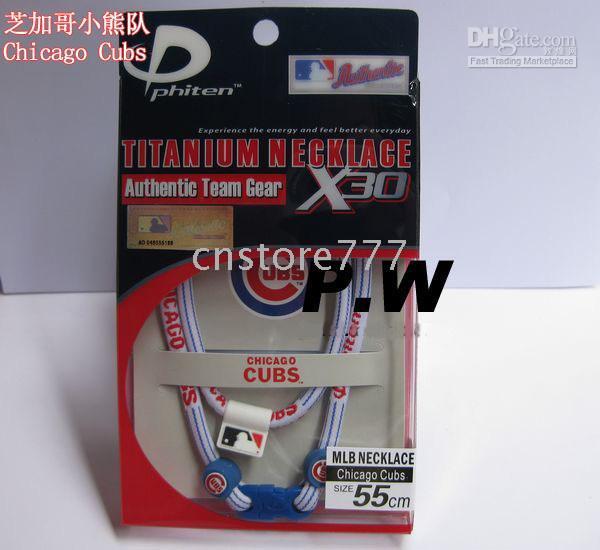 US Phiten Titanium MLB Philadelphia Phillies Necklace X30 55CM Tampa Bay Rays From Cnstore777