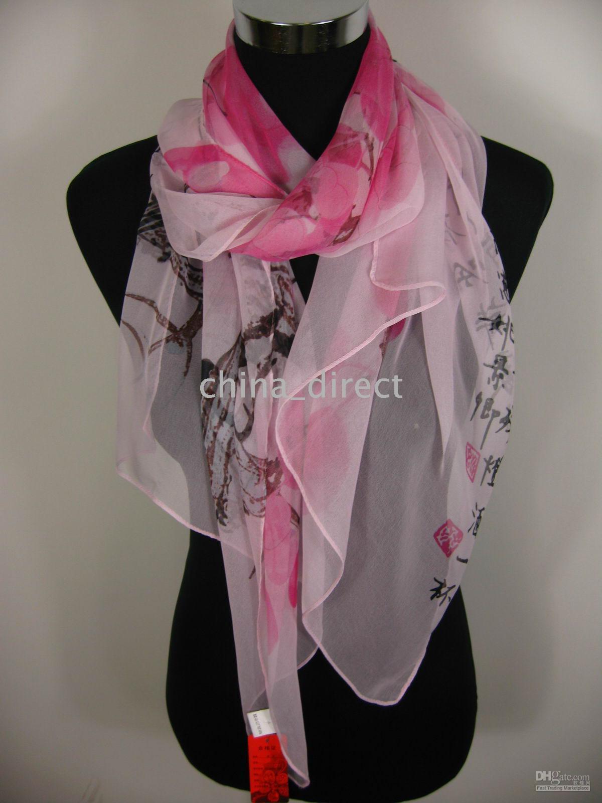 2016 Miękkie Lato Wiosna Panie Fashionpolyster Girls Scarves Kobiet Jedwab Szalik Szalik 40 sztuk / partia