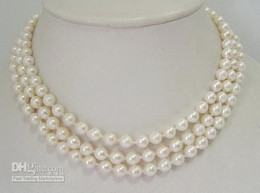 Sting 9-10 mm natural sea water pink pearl necklace 18 inch