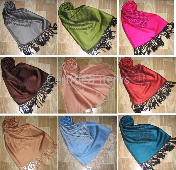 Womens Scarves Ponchos wrap cashmere wraps shawls #1609