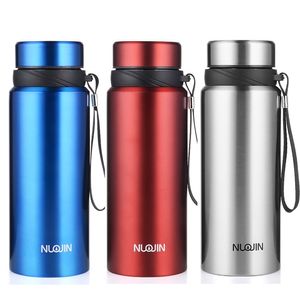 Upors 750 ML Portable Double Paroi Thermos En Acier Inoxydable Isolé Bouteille D'eau Fiole À Vide Thermos Tasse Voyage Café Tasse 210809