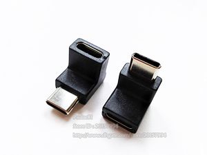 USB Connectors, Upright 90 Degree Angled USB3.1 Type-C Male to Female Converter Portable Charge Data Sync Adapter/10PCS