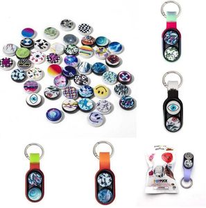 UPS Groothandel Fidget Toy Magnetic Buckle Fingertip Elastische afgifte Magneet Decompressie Toys Magnetische sleutelhanger