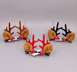 UPS Christmas Antler Clips Hairs Children Adult Hairpins Christmas Party Head Ornaments Kids Creative Christmas Nathday Cadeaux3953488