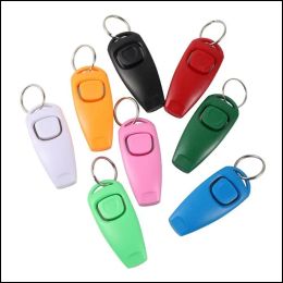 UPS Dog Training Obedience Training Obedience Pet Whistle And Clicker Puppy Stop Barking Aid Tool Entrenador portátil Pro Homeindustry Dhvdm 7.17