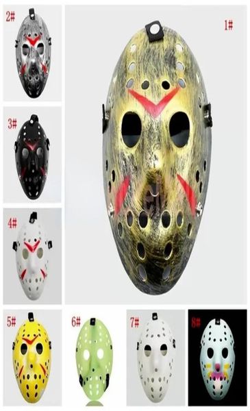 UPS Masquerade Masques Jason Voorhees Masque Vendredi 13e Horreur Movie Hockey Masque effrayant Halloween Costume Cosplay Plastic Party MA1718595