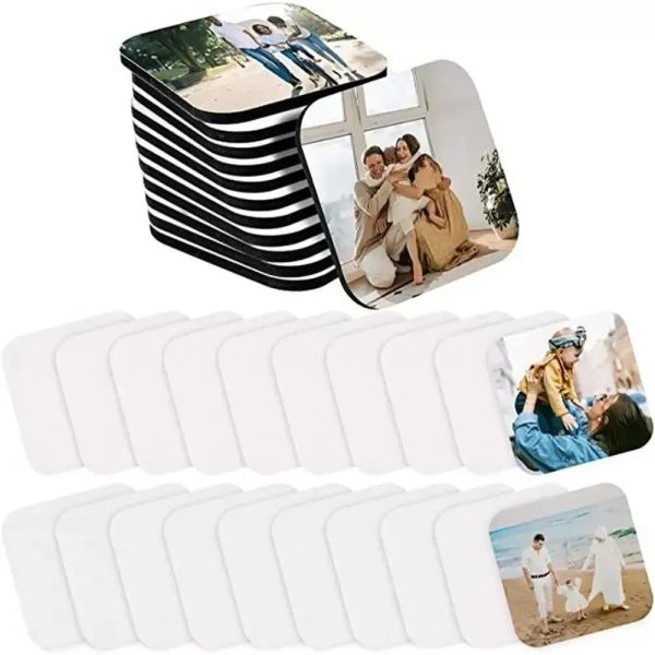 UPS New Sublimation Party Favor En Bois Personnalisé Aimant De Réfrigérateur Impression De Transfert De Chaleur Vierge MDF Aimants De Réfrigérateur DIY Pour La Décoration Intérieure 7.6