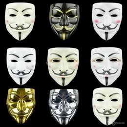 UPS Party Cosplay Halloween Masks Party Masks For Vendetta Mask Anoniem Guy Fawkes Fancy Adult Costume Accessoire