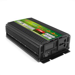 UPS Power Inverter 350W 500W 1000W Continu Power DC 12V AC 220V Inverter Charger Converter driefasige oplaadauto-omvormer