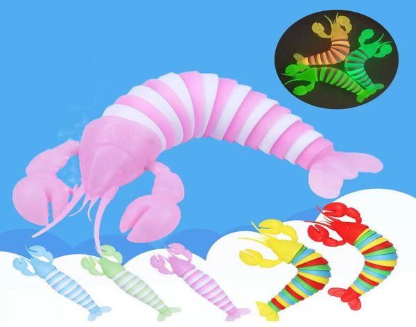 UPS Toys Sensory Rainbow Luminous Toy Homster Slug Puzzle Anti Stress Enfants Education Adults Surprise en gros en stock3324813