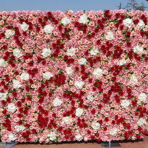 Upscale 40x60 cm simulatie zijde bloemen paneel bruiloft bcakground bloem muur voor hotel party raam decoraties 10pcs lot