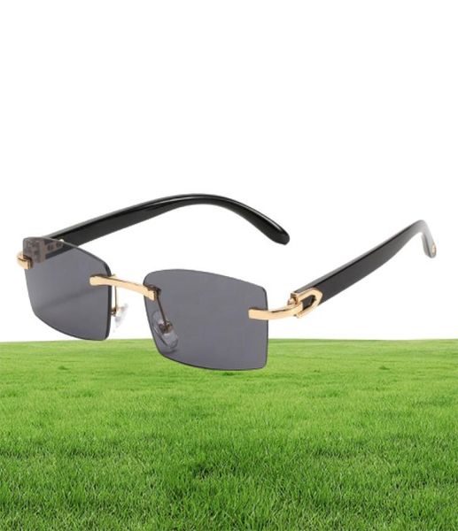 Hommes personnalisés haut de gamme Ivory Color Buffalo Horn Shape Fashion Sma Square Sun Shad Glass Trendy Rimls Sunglass Women 20213458618