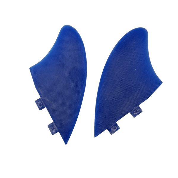 UPSURF FCS FINES DE LA TILLA Fibra de fibra de vidrio Finas Twin Fins Twin Fins Grey/Blue Surf Fins para la tabla de surf quilas de aleta lateral quilhas