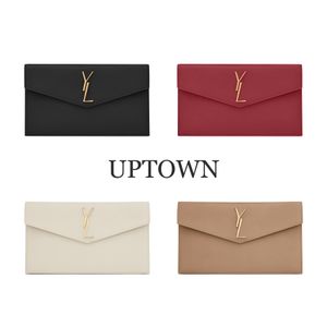 Enveloppe de caviar UPTOWN Sacs à main Pochettes Portefeuilles Portefeuilles de luxe à rabat en cuir véritable Cross Body Tote Sacs de créateurs Femmes Crocodile motif Sacs à main à bandoulière Sac de voyage pour hommes