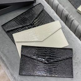 Uptown zakje koppelingszak ontwerper krokodil in reliëf in reliëf lederen tas metaalhardware met een flap magnetische sluiting dames luxe portemonnee