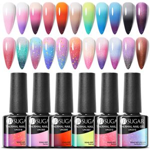 UR SUIKER 7.5 ml Glitter UV Gel Nagellak Glitter Pailletten Losweken UV Gel Vernis Kleurrijke Nagel Gel Polish DIY Nail Art Polish