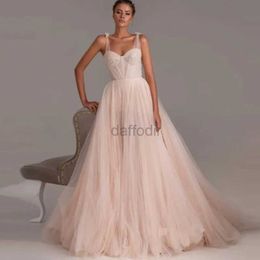 Urban sexy jurken Aleeshuo Exquisite Pink A-Line Prom Dressle Organza Appliques Sweetheart avondjurk Spaghetti-band Lace Up Floor Length 2024 240410
