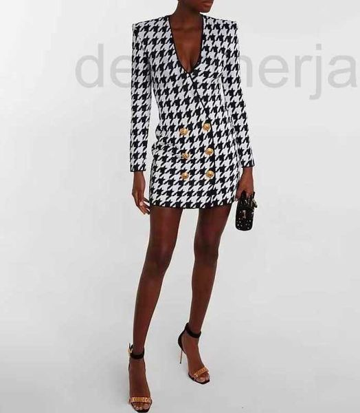 Urban Sexy Dresses Designer Brand Print robe 2023 femmes nouveau printemps sexy fête dîner dames classique printemps mode jupe à tricoter anniversaire Saint Valentin cadeau JOJ