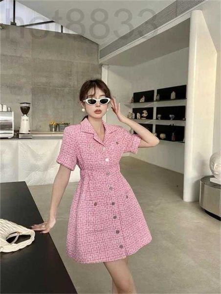 Urban Sexy Dresses Designer Summer for Women New Dinner Dress Ladies Party Ootd Fashion Minifalda Camellia Pattern Cccc Tweed Gift ZEU0