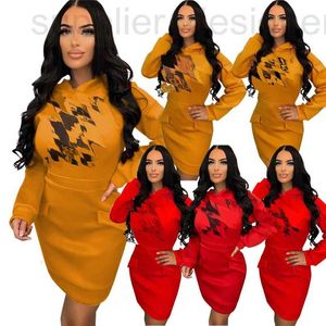 Urban Sexy Dresses Designer Y71303 Dames Casual Fashion Hot Stamping Lange mouwen Hood met hoge kwaliteit Hoogwaardige stof Verdikte kleding 6GX1