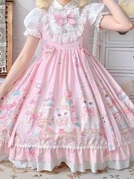 Robes sexy urbaines kimokokm sweet lolita style col carré chat deigner jsk robe noyle sans manches en dentelle de dentelle en dentelle camily camisole sobe2404