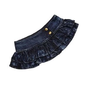 Urban sexy jurken nieuwe vrouwen sexy ruches mini rok ultra lage taille cake rok nachtclub paal dans 240403