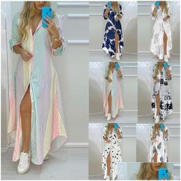 Robes sexy urbaines Party Europe et États-Unis Printemps Été Mode Y Blouse Robe Femmes 230512 Drop Livraison Vêtements Femmes C Dhqiq