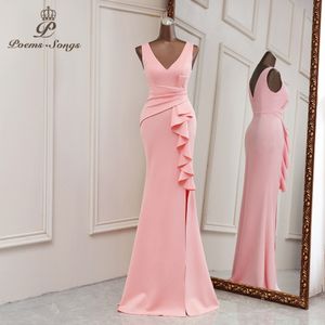 Urban sexy jurken roze zeemeermin avondjurken prom dress bruids vestidos de promocion bruidsmeisje ceremonie 230810