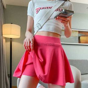 Urban sexy jurken zomer basische rokken vrouwen shorts mini elastische geplooide rokken hoge taille bubble zon rokken schoolmeisje uniform gevoerde veiligheidsproeken 2443