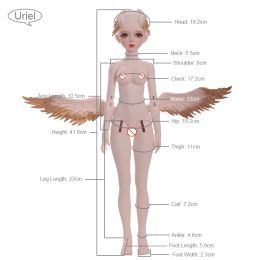 Uriel BJD Doll 1/4 Fantasy Angel Magic Wing Clan Saint Greek Mythologie Metal Tassel MSD Résine Enfants Dolls Girls Livraison gratuite