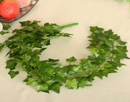 Uijnk 95cm plastic kunstmatige planten bloemen groen bladeren kerstdecoraties voor thuisbasis decor nepbloemen string diy8958840