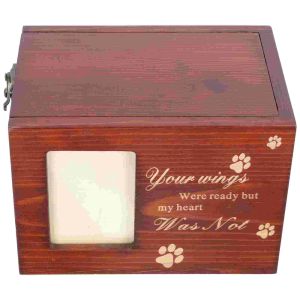 Urns Box Pet Add Centes Urn Dog Memory Cremation for Urns KeepSake Photo Chiens commémoratifs en bois Câle de chat Small Bone ou Cats Gifts PAW