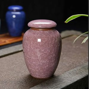 Urnes crémation chien nouveau cendre de cendre fait céramique en vase peint humain en vase funéraire oiseau cendres à la main pour les cernes pour les cernes
