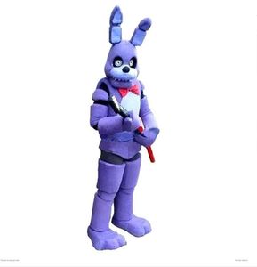 ursuit Trajes de vestir de dibujos animados Conjunto de Halloween Partyprofessional factory Five Nights at Freddy FNAF Toy Creepy Purple Bunny mascota Traje de Halloween