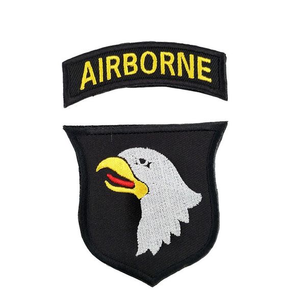 US 101 Badges aigles aériens brassard Tactical Patches US Army Hook and Loop Chapter Magic Coller Backpack Sticker DIY