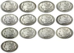 US 13pcs Morgan Dollars 18781893 quotCCquot Différentes dates Mintmark artisanat Argent Plaqué Copie Pièces de monnaie matrices en métal fabrication 125652713682