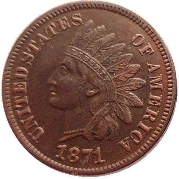 Tête indienne US 1871 – 1875, un Cent, artisanat, copie, pendentif, accessoires, Coins313F