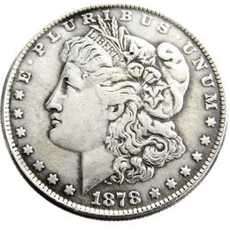 Pièces de monnaie plaquées argent Morgan Dollar US 1878-P-CC-S, matrices artisanales en métal, usine de fabrication 313t