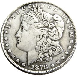 Pièces de monnaie plaquées argent Morgan Dollar US 1878-P-CC-S, matrices artisanales en métal, usine de fabrication 226y
