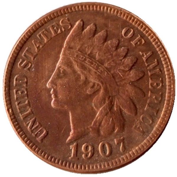 Pendentif tête indienne US 1906 – 1909, un Cent, copie artisanale en cuivre, accessoires, pièces de monnaie 2567