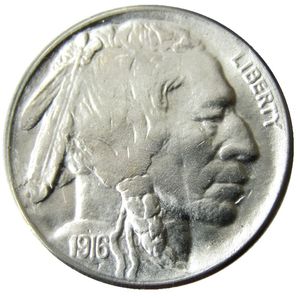 US 1916 P/D/S Buffalo Nickel cinq cents (sur sol surélevé) copie pièces