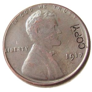 США 1917 P/S/D пшеничный пенни голова один цент медная копия подвеска аксессуары монеты