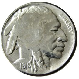 US 1918 P/D/S 1918/7-D Buffalo Nickel cinq cents (sur sol surélevé) copie pièces